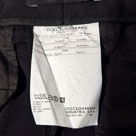 Dolce & Gabbana sleek polished slacks sz 8 to 10 - US sz42 Italian 30 in waist - Picture 7 of 11